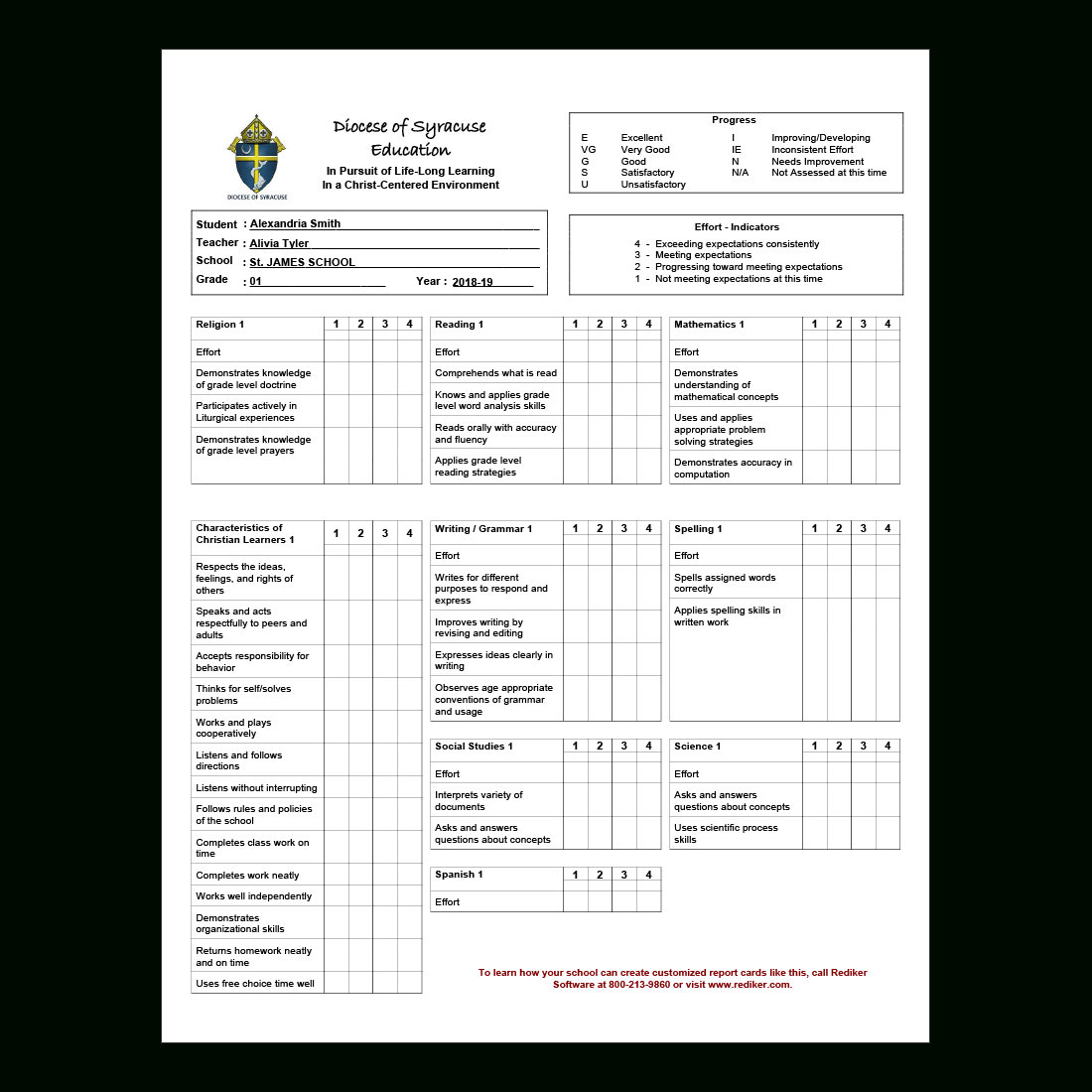 Report Card Software - Grade Management | Rediker Software Within Summer School Progress Report Template