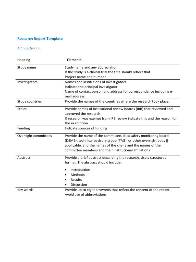 Research Report Template – Usaid Learning Lab Free Download Within Dsmb Report Template