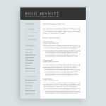 Resume Templates For Microsoft™ Word And Google™ Docs – How Within Google Word Document Templates