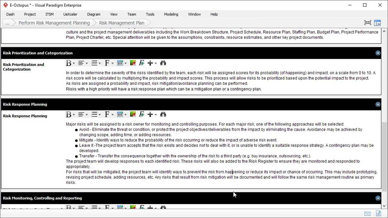 Risk Management Plan Template – Project Management In Risk Mitigation Report Template