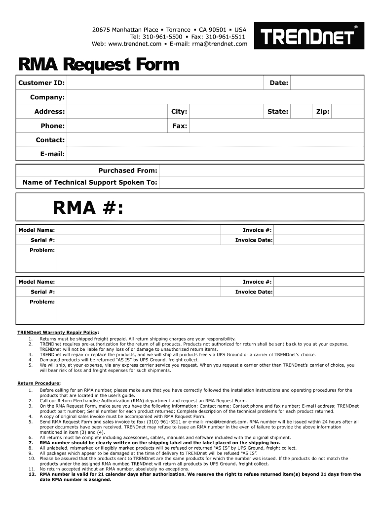 Rma Package Application – Fill Online, Printable, Fillable With Rma Report Template