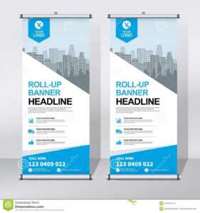 Roll Up Banner Design Template, Vertical, Abstract for Retractable Banner Design Templates