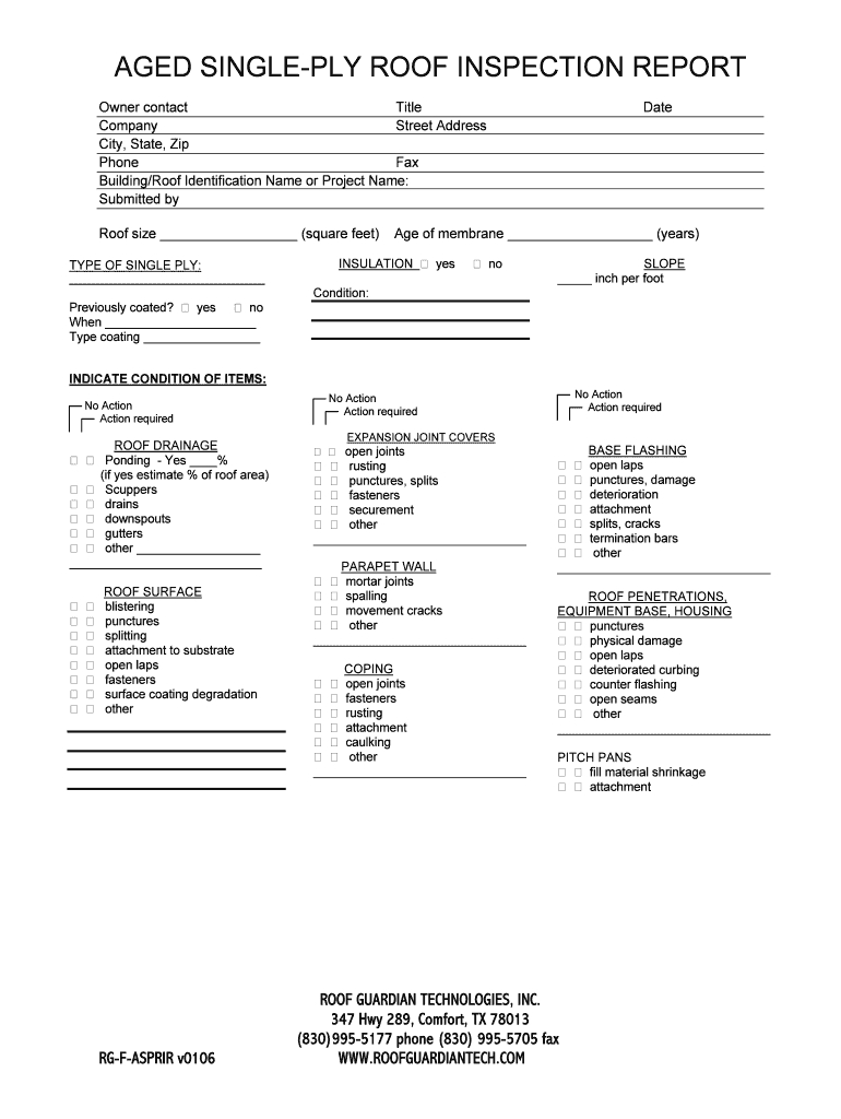 Roof Inspection Report Template Word – Fill Online With Regard To Roof Inspection Report Template