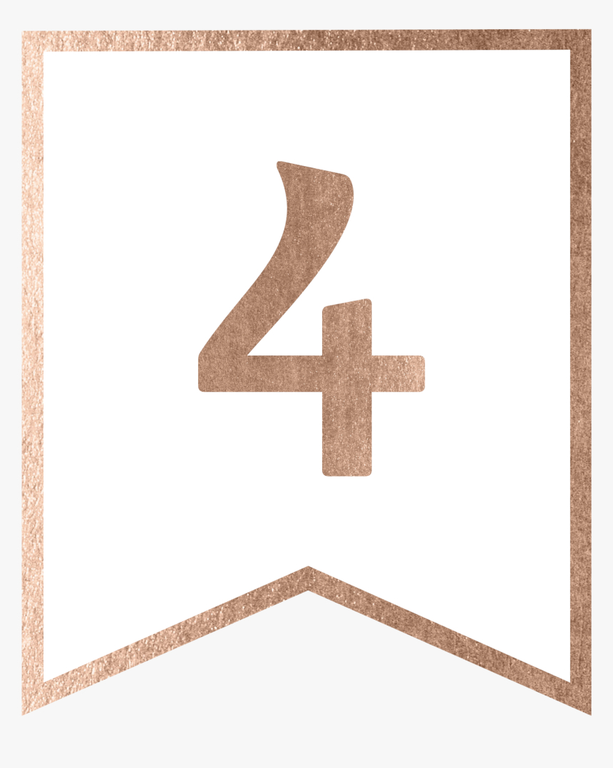 Rose Gold Banner Template Free Printable – Letter H Rose Throughout Printable Letter Templates For Banners