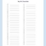 Rv Checklists: 6 Printable Packing Lists | Campanda Pertaining To Blank Packing List Template