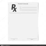 Rx Pad Template. Medical Regular Prescription Form. — Stock In Blank Prescription Form Template