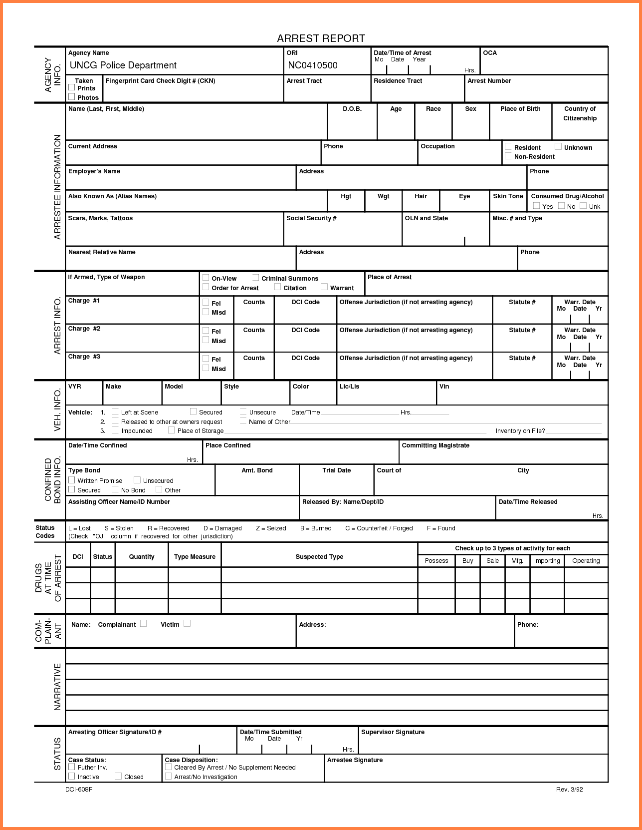 Sales Reporting Templates And Blank Police Report Sales Throughout Blank Police Report Template