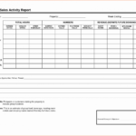 Sales Visits Report Template In Weekly Manager Report Template
