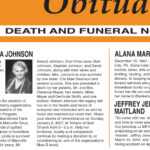 Sample Obituary Formats | Lovetoknow For Obituary Template Word Document