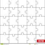 Sample Of Square Puzzle Blank Template Or Cutting Guidelines For Blank Food Web Template