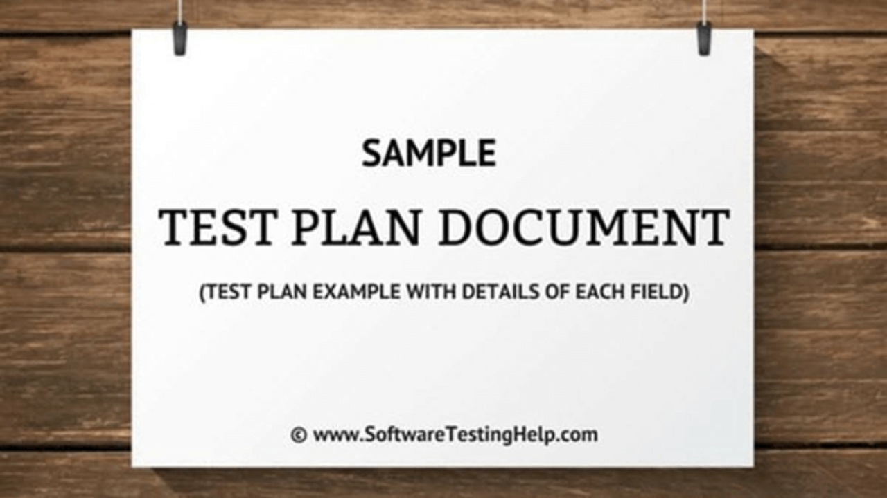 Sample Test Plan Document (Test Plan Example With Details Of Pertaining To Software Test Plan Template Word