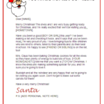 Santa Letter Stationary – Official North Pole Mail Throughout Letter From Santa Template Word