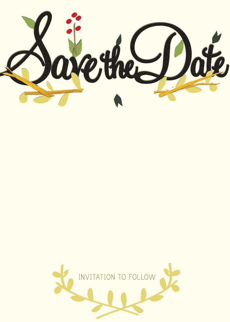Save The Date Clipart Wedding Intended For Save The Date Templates Word