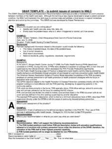 Sbar Template - Fill Online, Printable, Fillable, Blank in Sbar Template Word