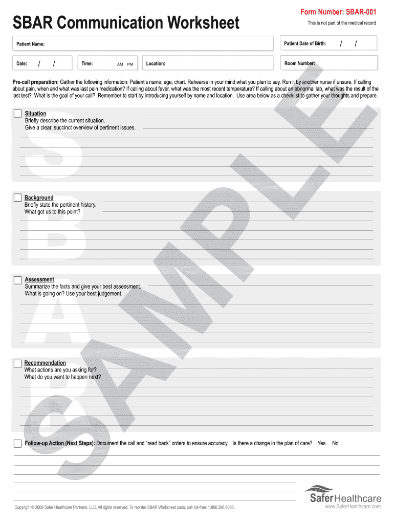 Sbar Tool Template Word Document - Fill Online, Printable Intended For Sbar Template Word