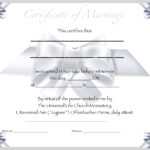 Seal Certified Editable Marriage Certificate Template Inside Blank Marriage Certificate Template