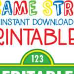 Sesame Street Birthday Printables – Including Editable Throughout Sesame Street Banner Template