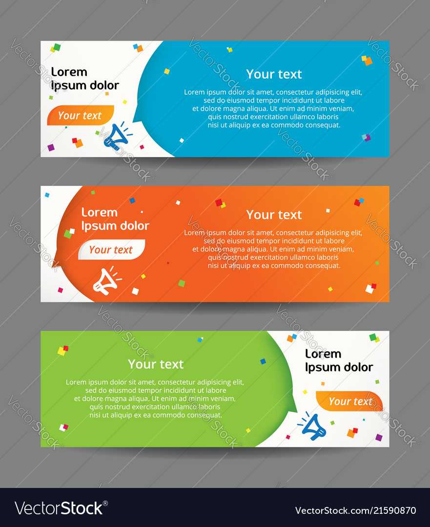 Set Of Web Banner Templates For Free Website Banner Templates Download