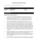 Simple Accomplishment Report Template Sample : V M D With Simple Report Template Word