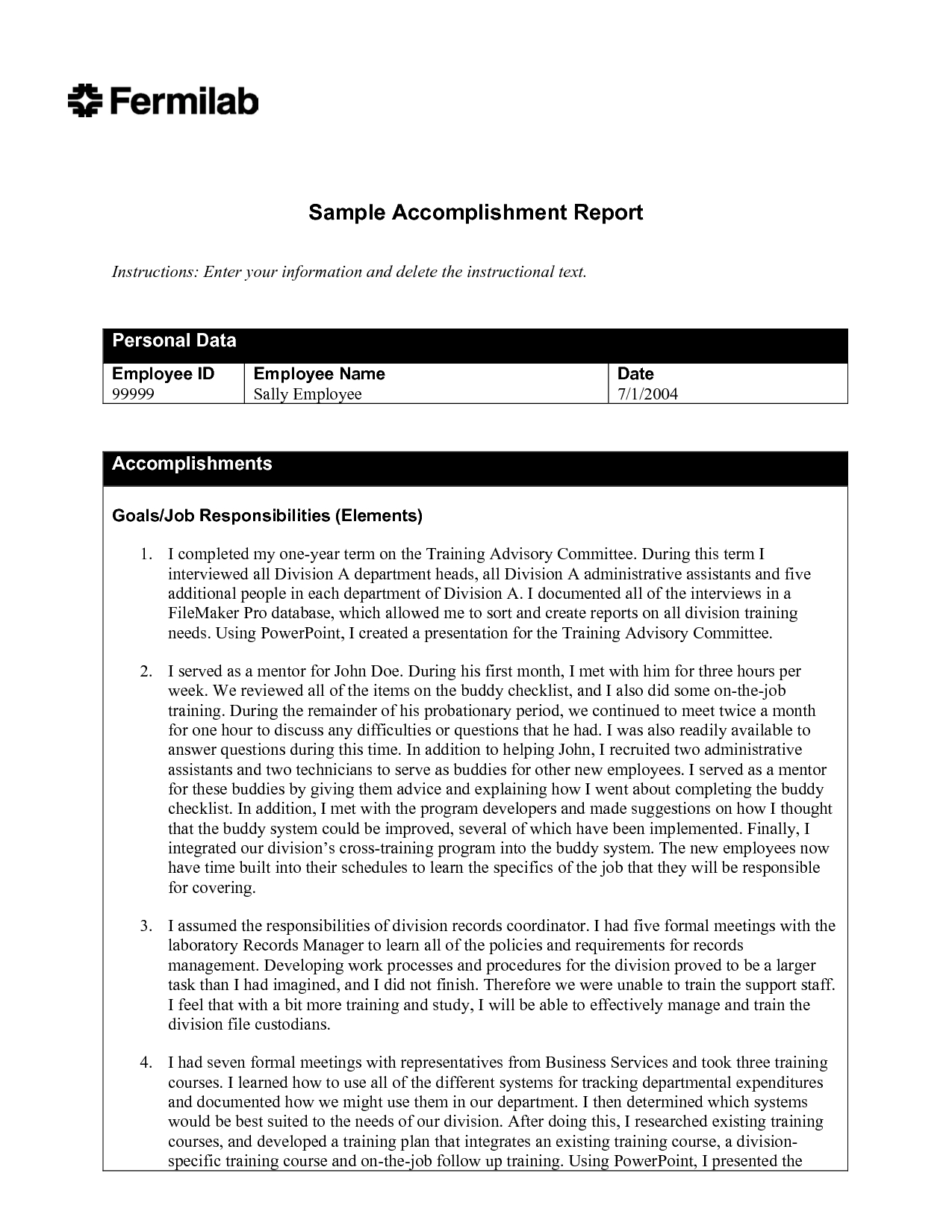 Simple Accomplishment Report Template Sample : V M D With Simple Report Template Word