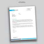 Simple And Clean Word Letterhead Template – Free – Used To Tech Within Word Stationery Template Free