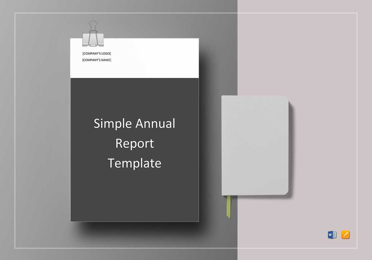 Simple Annual Report Template With Annual Report Word Template