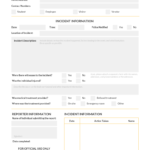 Simple Incident Report Template Inside Template For Information Report
