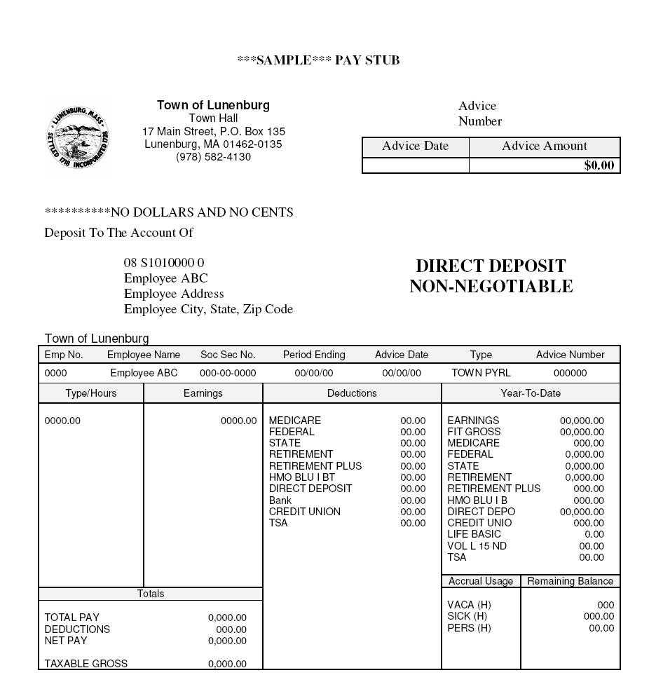 Simple Pay Stub Template Document Sample : V M D With Regard To Blank Pay Stub Template Word