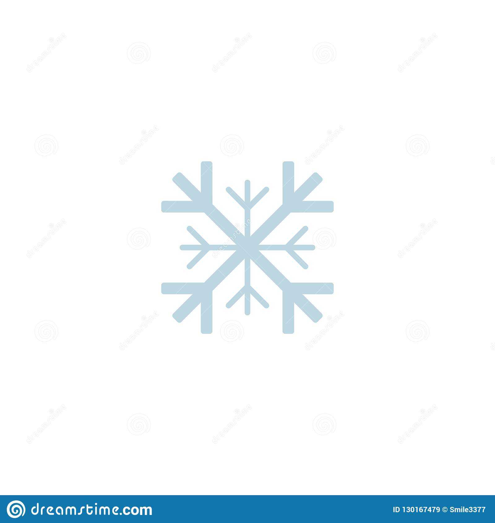 Snowflake Icon. Template Christmas Snowflake On Blank Within Blank Snowflake Template