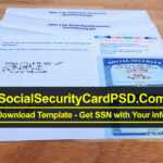 Social Security Card Psd Template Collection 2020 In Blank Social Security Card Template Download