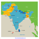 South Asia Map Free Templates – Free Powerpoint Templates For Blank City Map Template