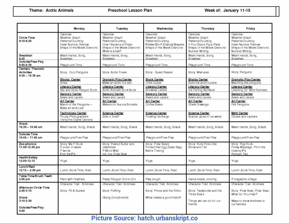 Special Blank Lesson Plan Template For Kindergarten Sample With Blank Preschool Lesson Plan Template