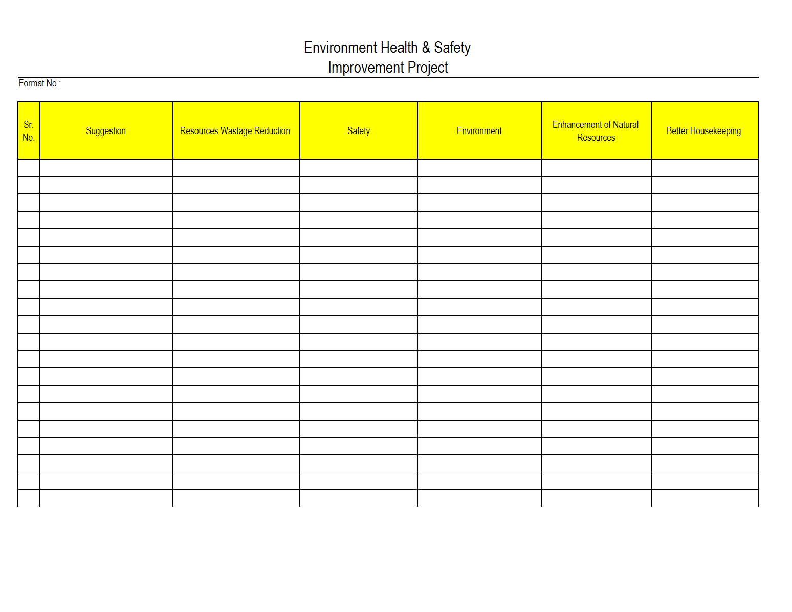 Spreadsheet Health And Safety Excel Free Management Ehs In Monthly Health And Safety Report Template