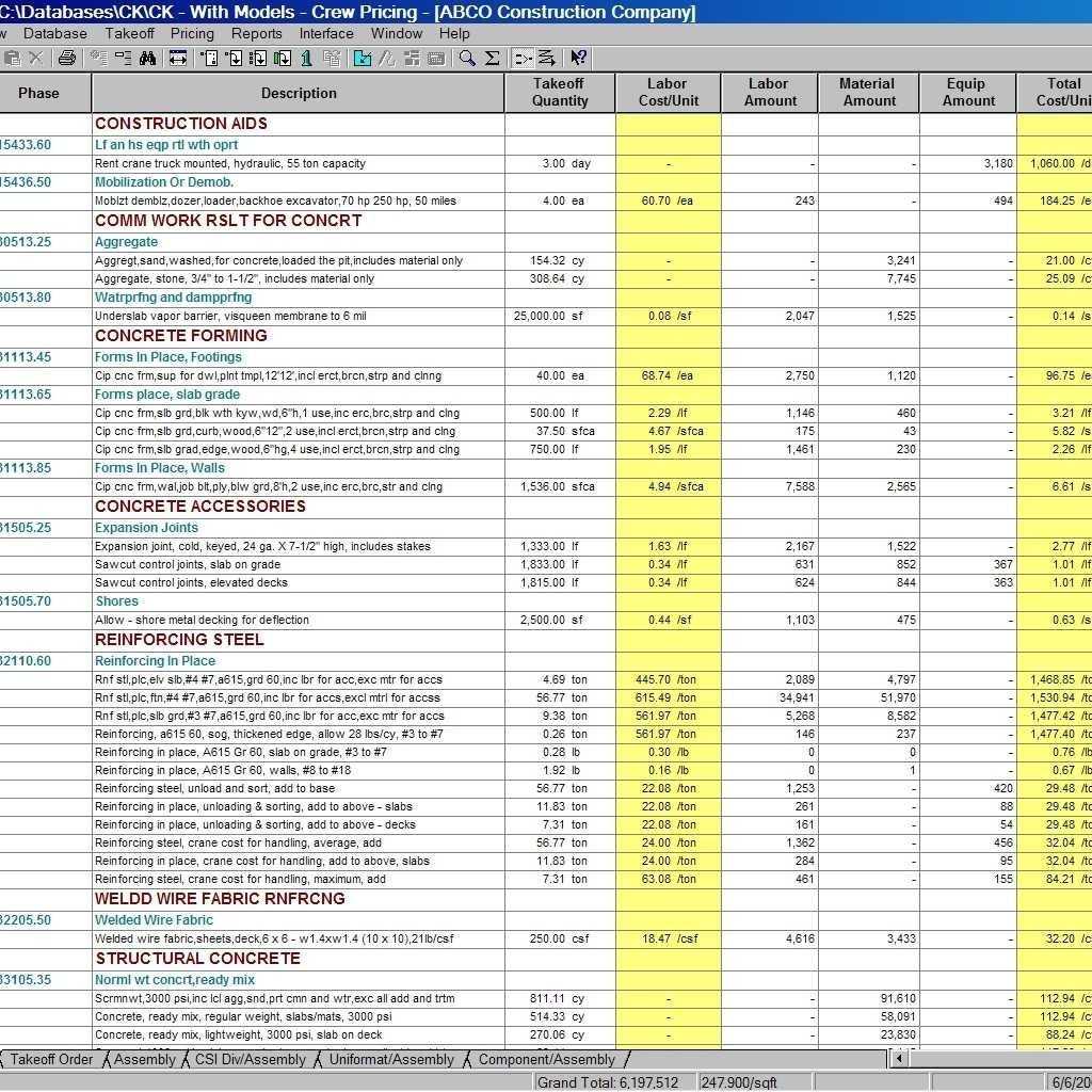 Spreadsheet Hvac Estimating Job Osting Free Template Throughout Job Cost Report Template Excel