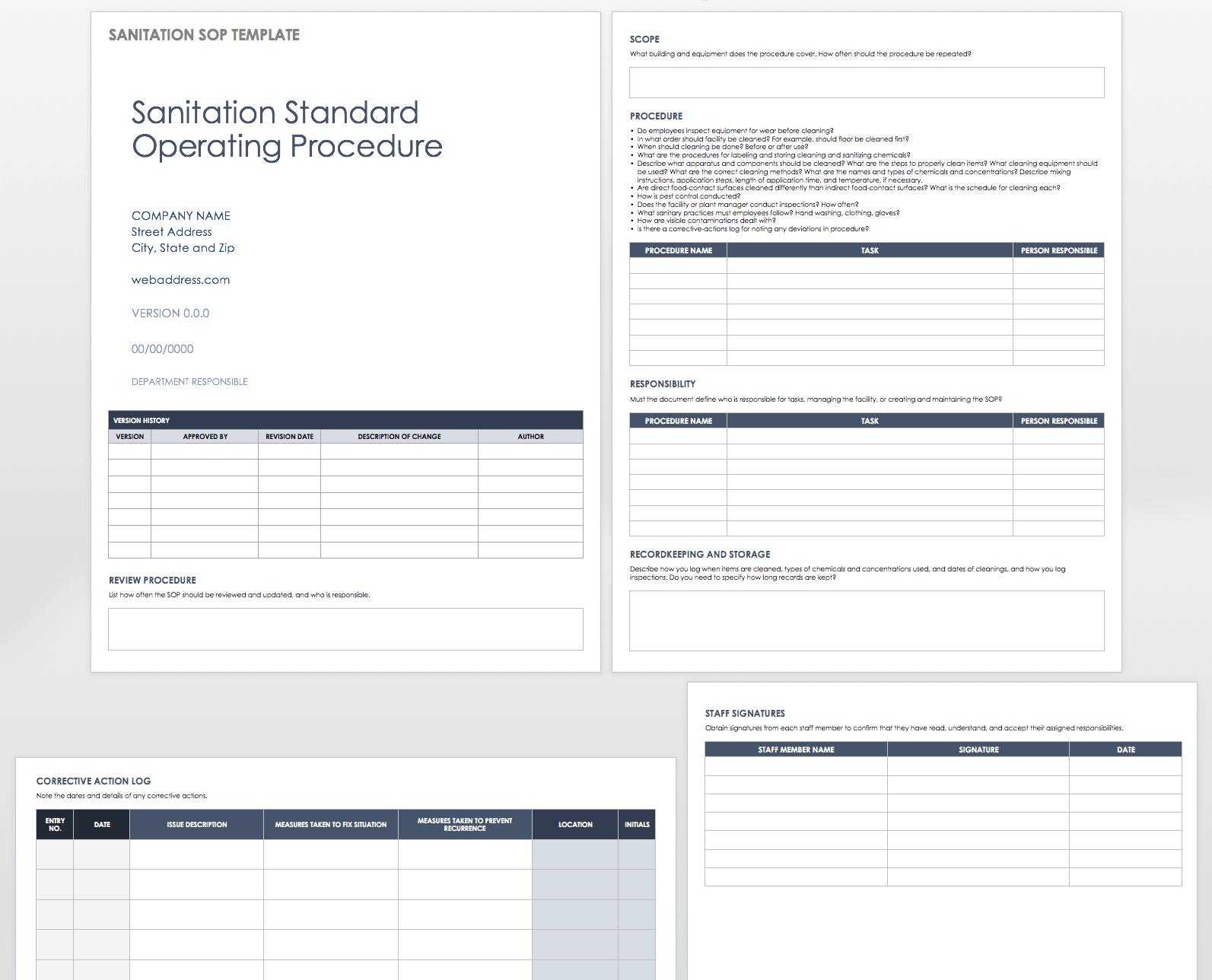 Standard Operating Procedures Templates | Smartsheet For Business Rules Template Word