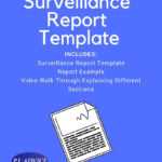 Surveillance Report Template With Regard To Private Investigator Surveillance Report Template