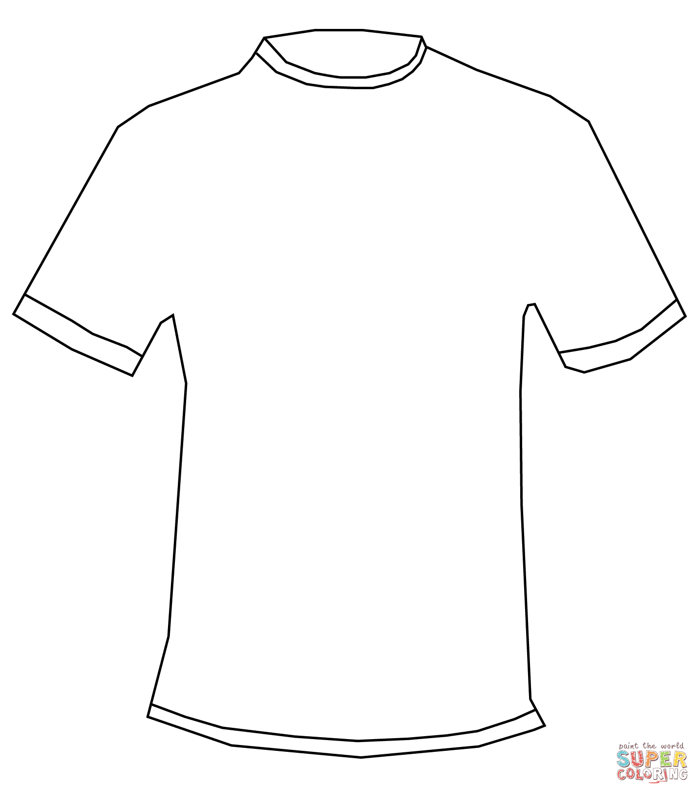 T Shirt Coloring Page | Free Printable Coloring Pages Throughout Printable Blank Tshirt Template