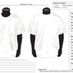 T Shirt Order Form – Sp Sketchbook Inside Blank T Shirt Order Form Template