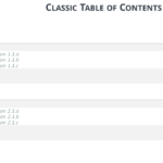 Table Of Content Templates For Powerpoint And Keynote Within Blank Table Of Contents Template