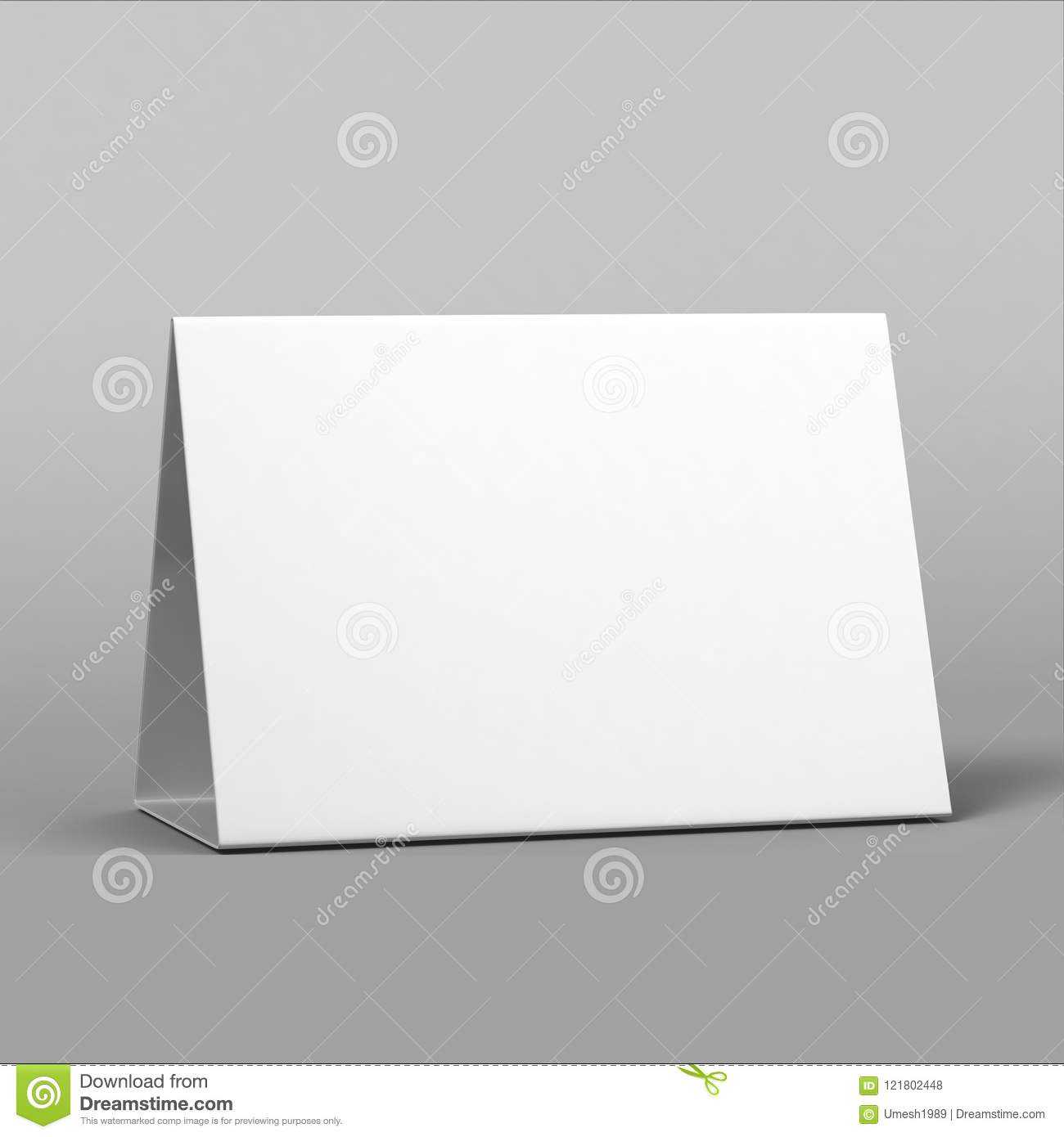 Tablet Tent Talkers Promotional Menu Cards White Blank Empty Inside Blank Tent Card Template