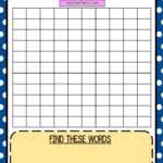 Teacherfiera: Word Search Templates (Coloured And Black Within Word Sleuth Template