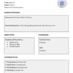Teaching Lesson Plan Template – Oflu.bntl Within Blank Unit Lesson Plan Template