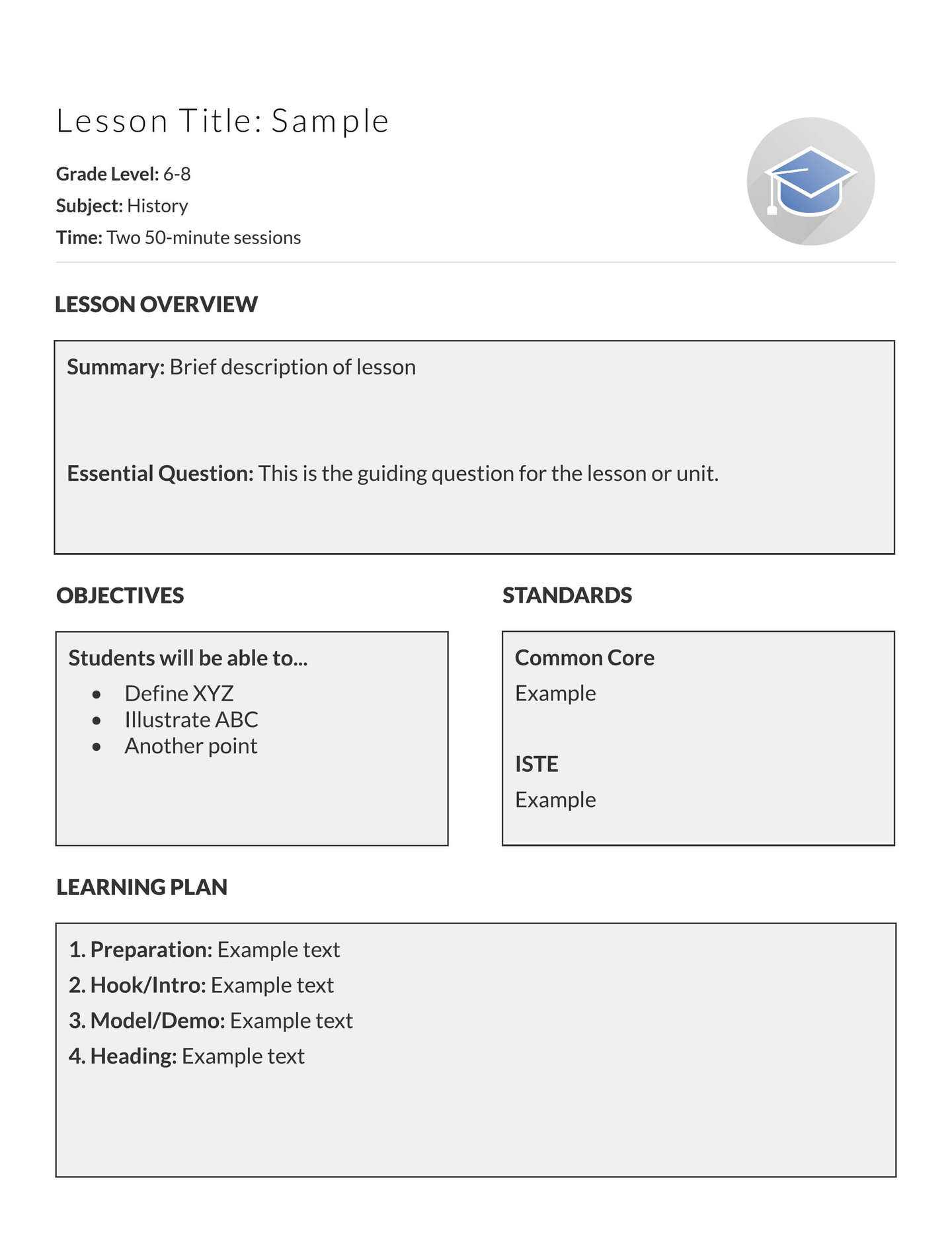 Teaching Lesson Plan Template – Oflu.bntl Within Blank Unit Lesson Plan Template