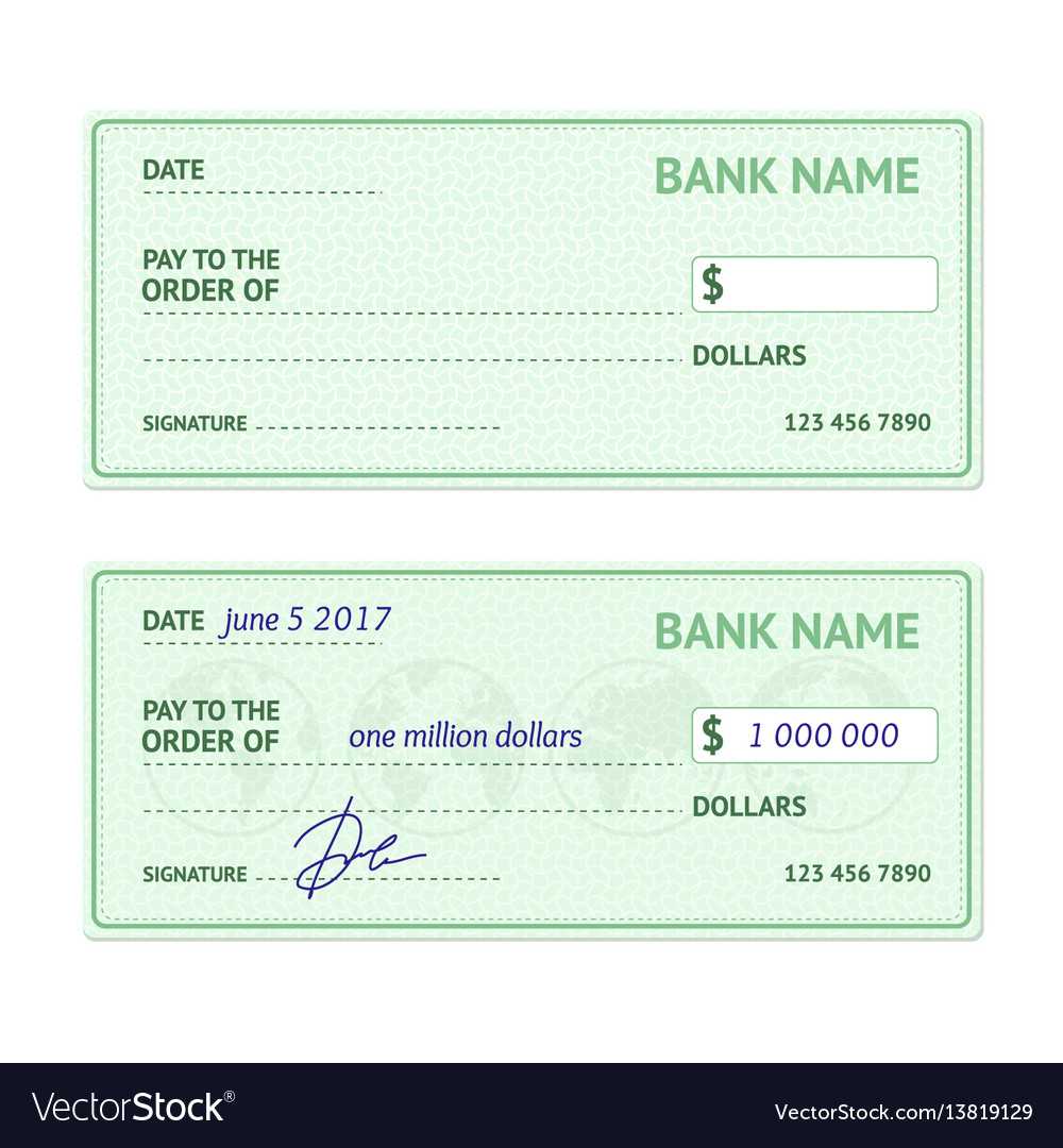 Template Blank Bank Check Within Customizable Blank Check Template