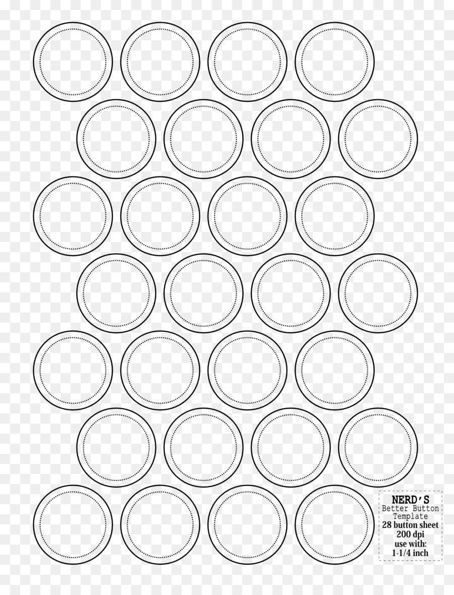 Template Circle Png Download - 1700*2200 - Free Transparent Within Button Template For Word