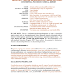 Template For A Bilingual Psychoeducational Report throughout Psychoeducational Report Template