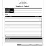 Template For Business Report – Tomope.zaribanks.co Within Business Trip Report Template
