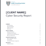Template Report Cover – Aedile Consulting Intended For Information Security Report Template