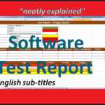 Test Report In Software Testing | Testing Status Reports In Testing Weekly Status Report Template