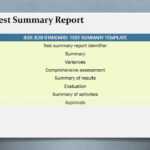 Test Summary Reports | Qa Platforms Throughout Evaluation Summary Report Template